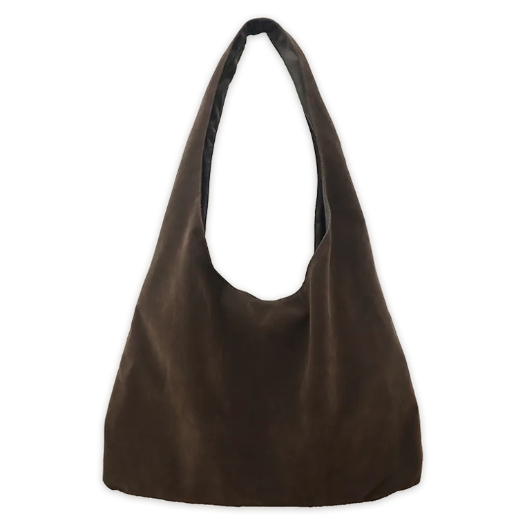 One-Handle Suede Tote Bag