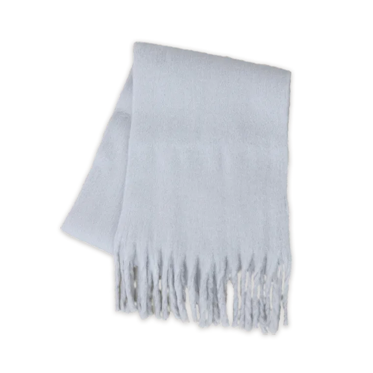 Volume Fringe Fake Wool Muffler
