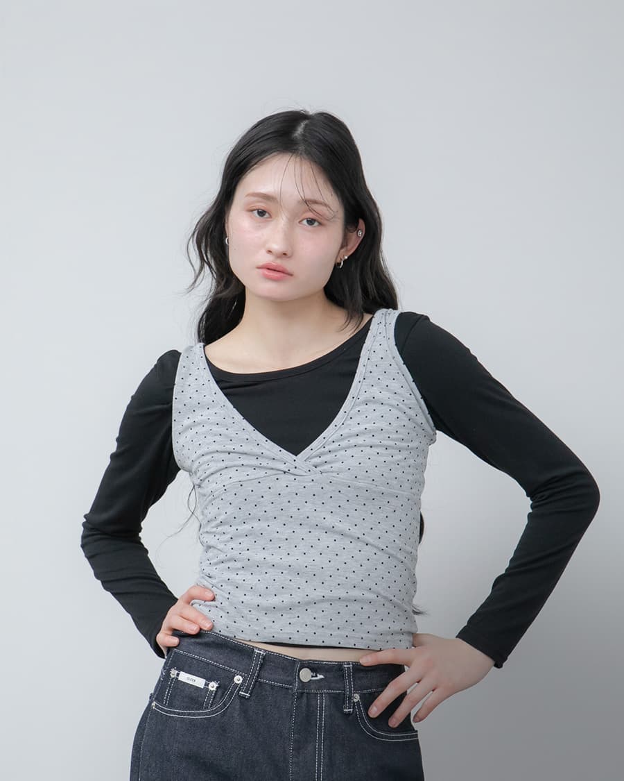 Dot Layered Tops