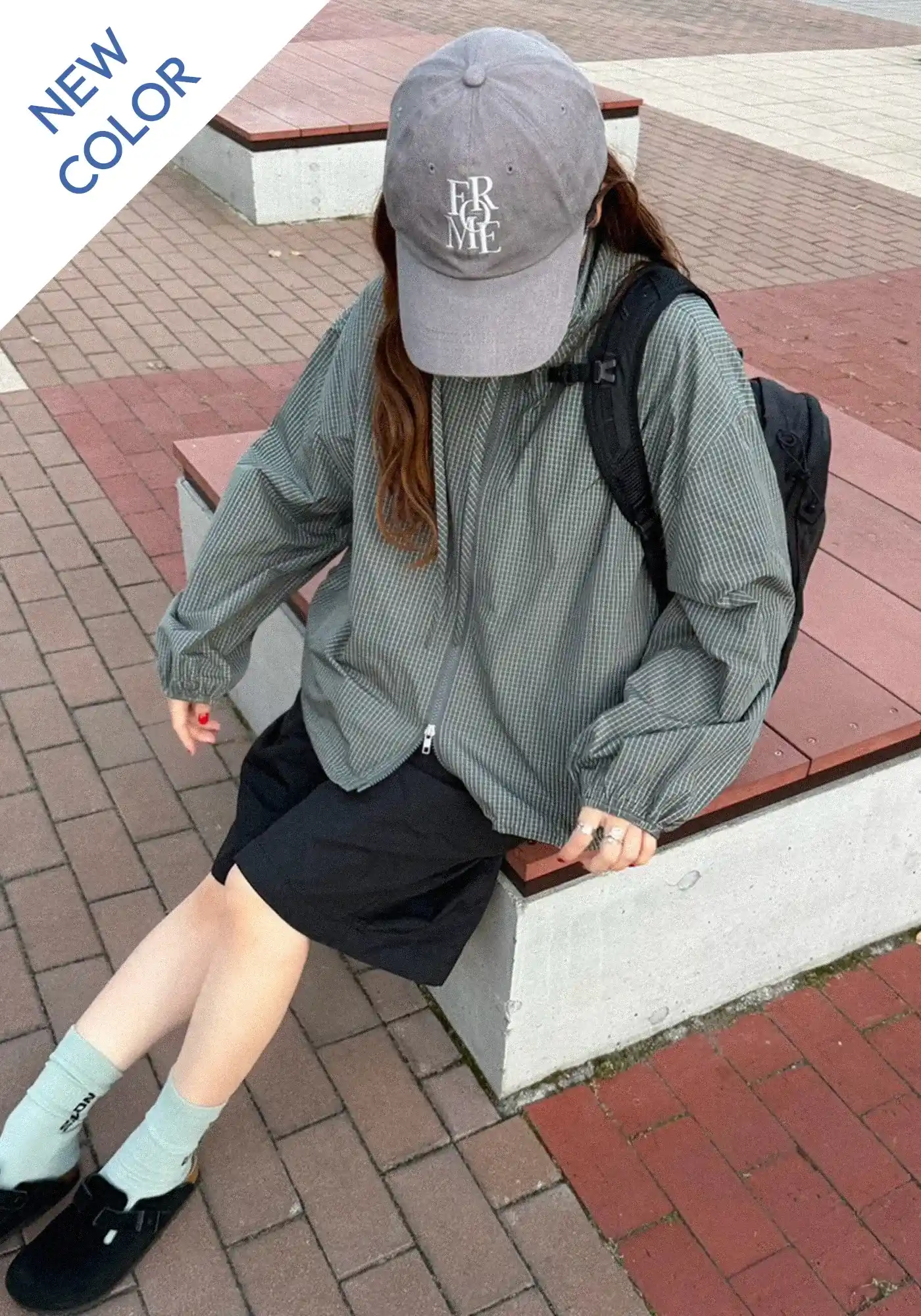 HOODIE CHECK BLOUSON