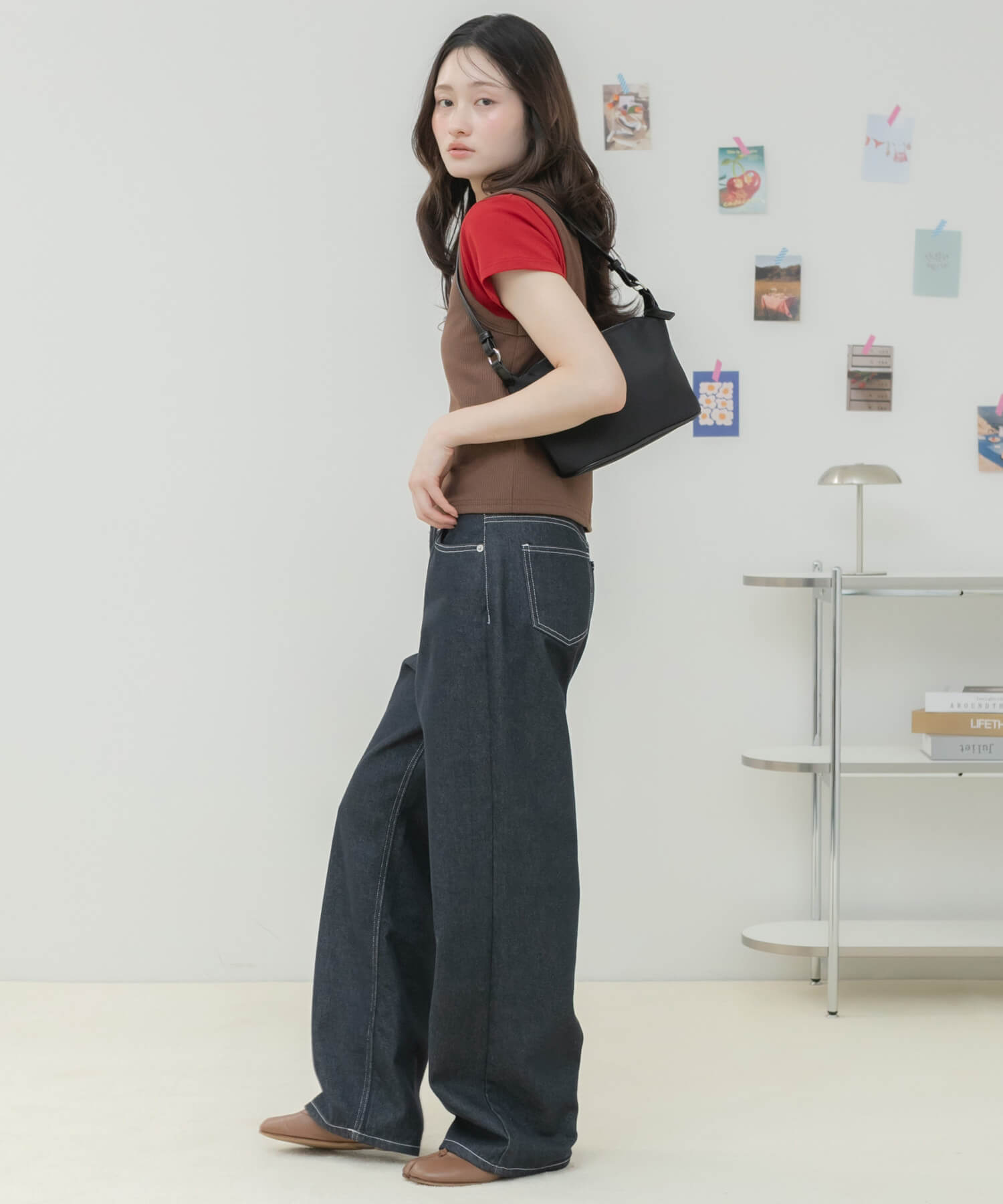 One Handle Nylon Shoulder Bag | HEILIS