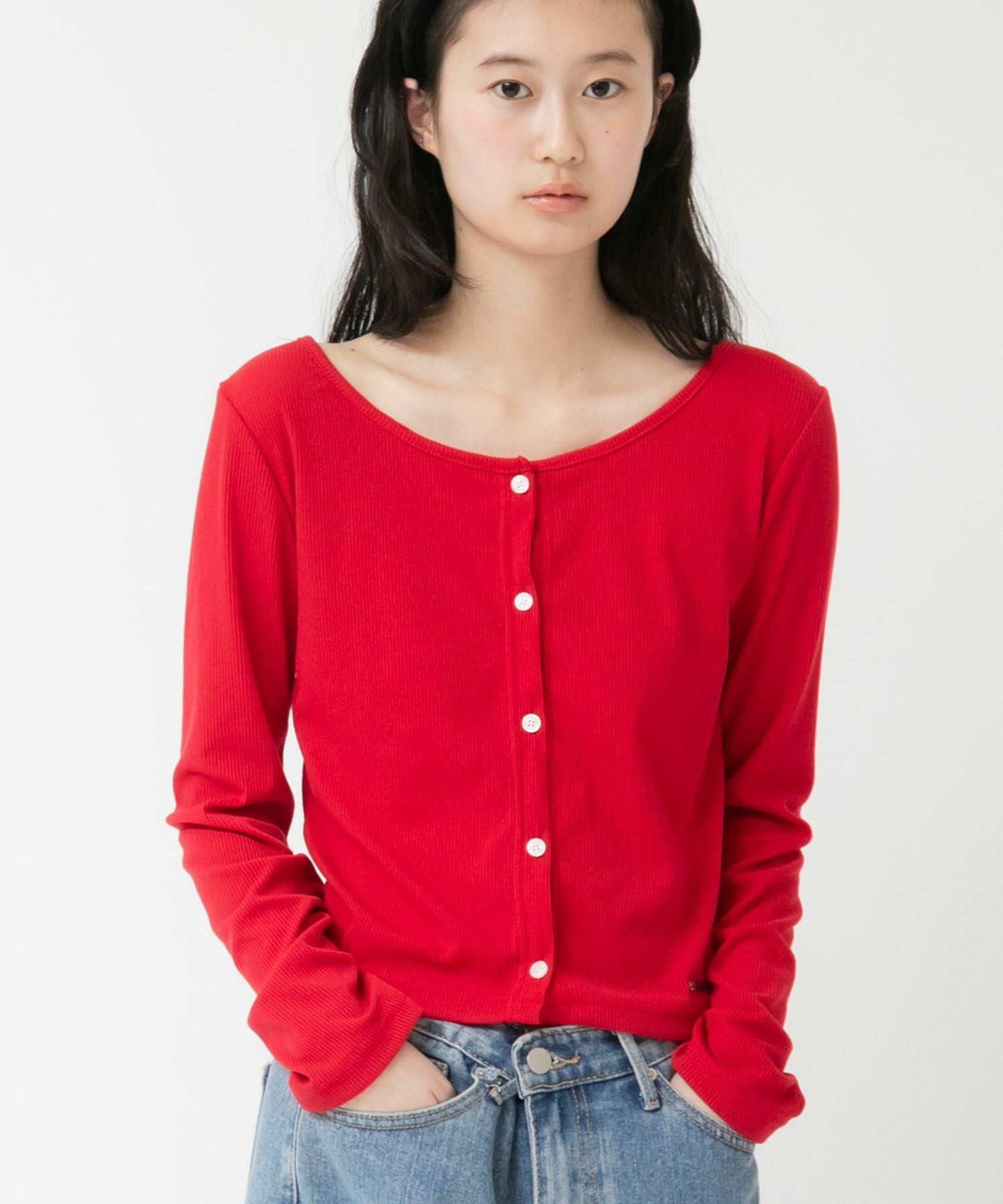 pois compact rib cardigan リブカーディガン Compact Rib Knit Cardigan | HEILIS