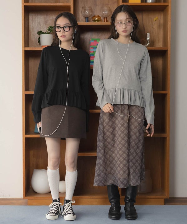 &&左からmodel：160cm black/163cm grayy&&