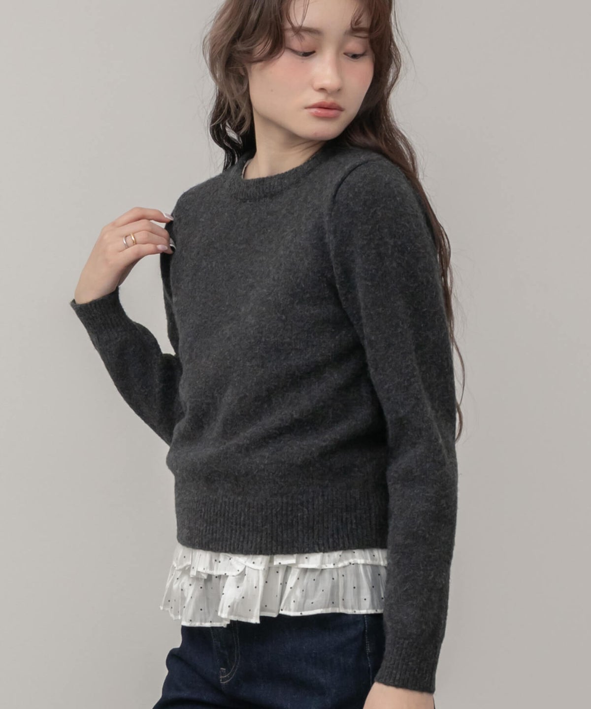 &&model：163cm&&