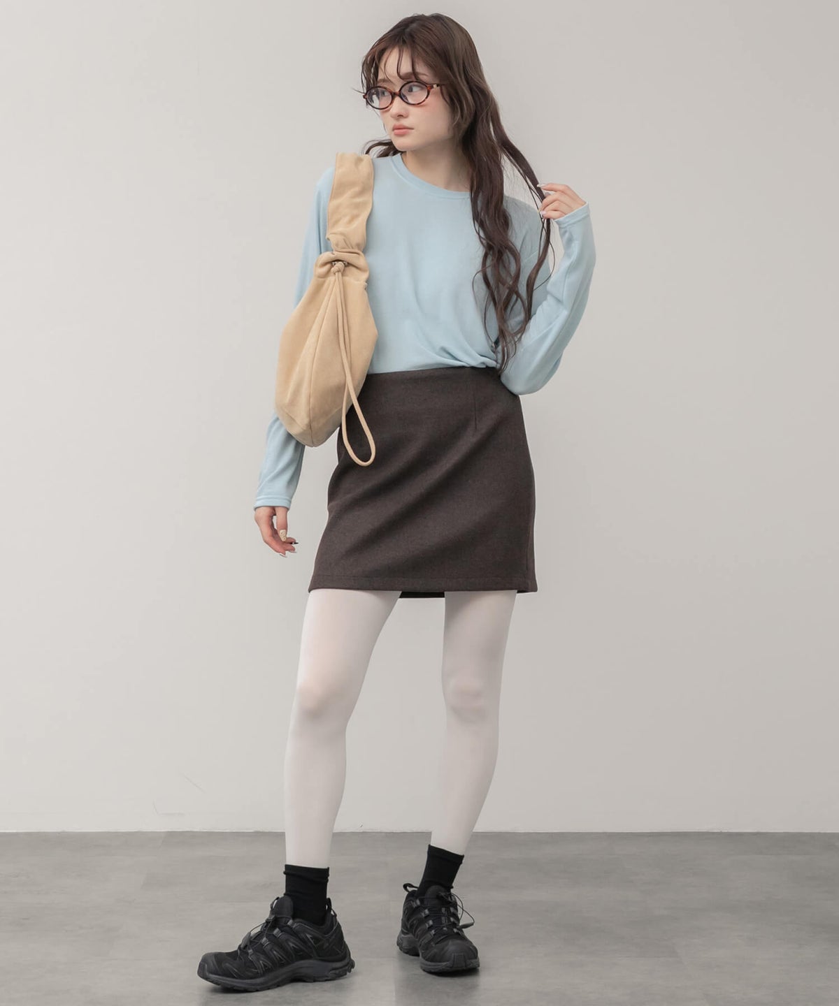 &&model：163cm&&
