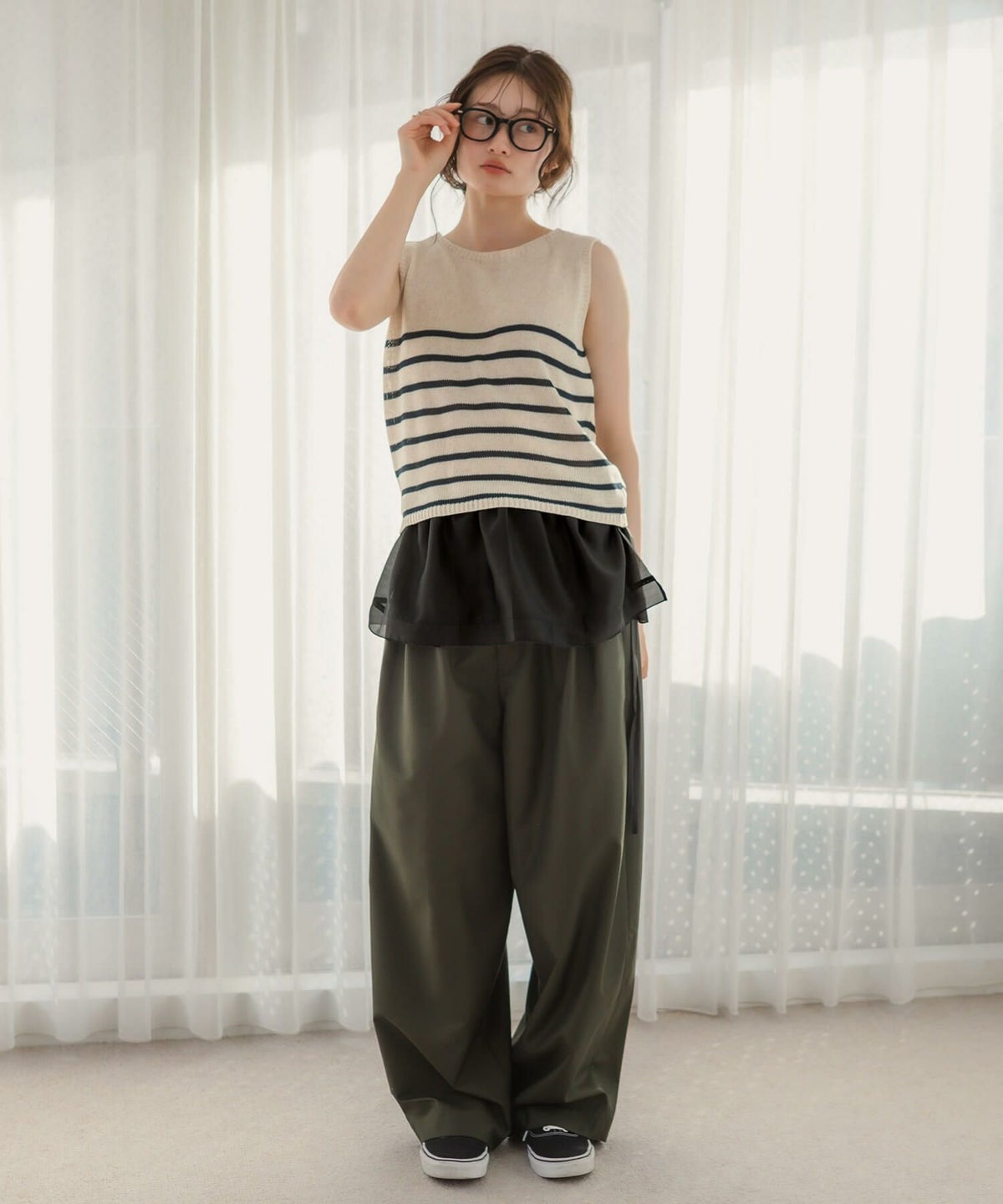 &&model：163cm&&