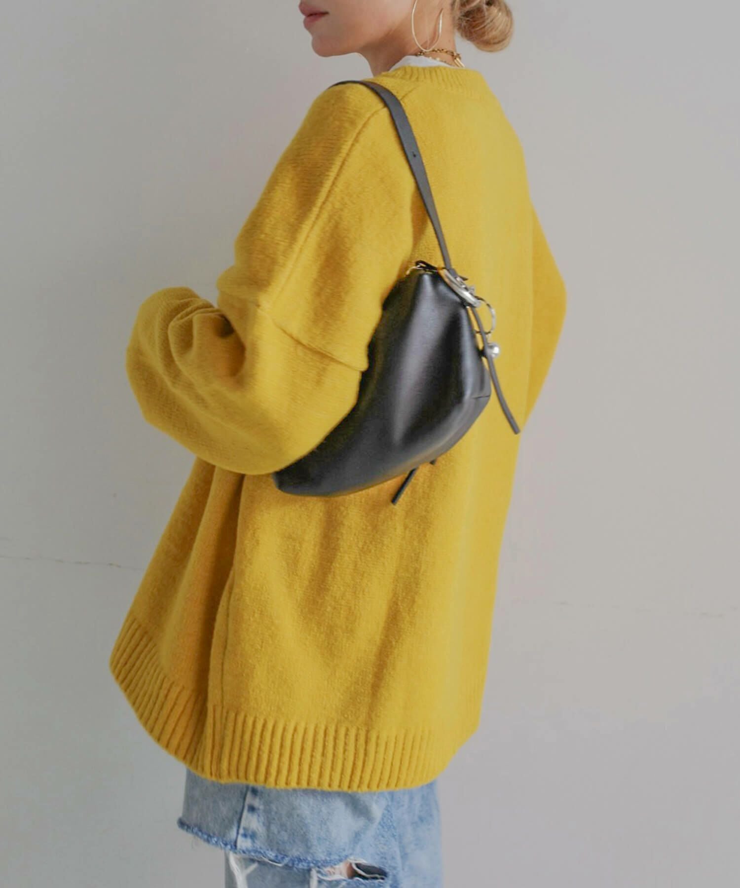 Hideka Select】Henley Neck Oversized Knit | HEILIS