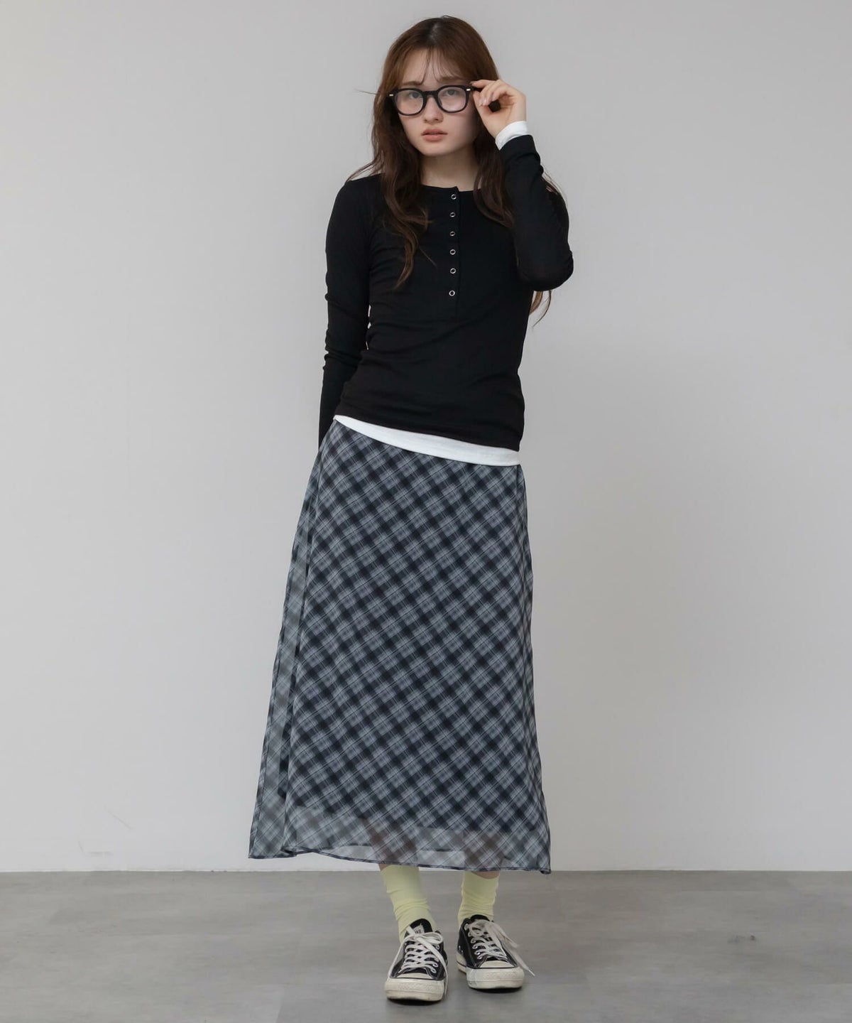 &&model：163cm&&