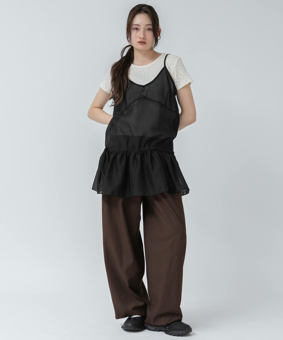 &&model：163cm&&