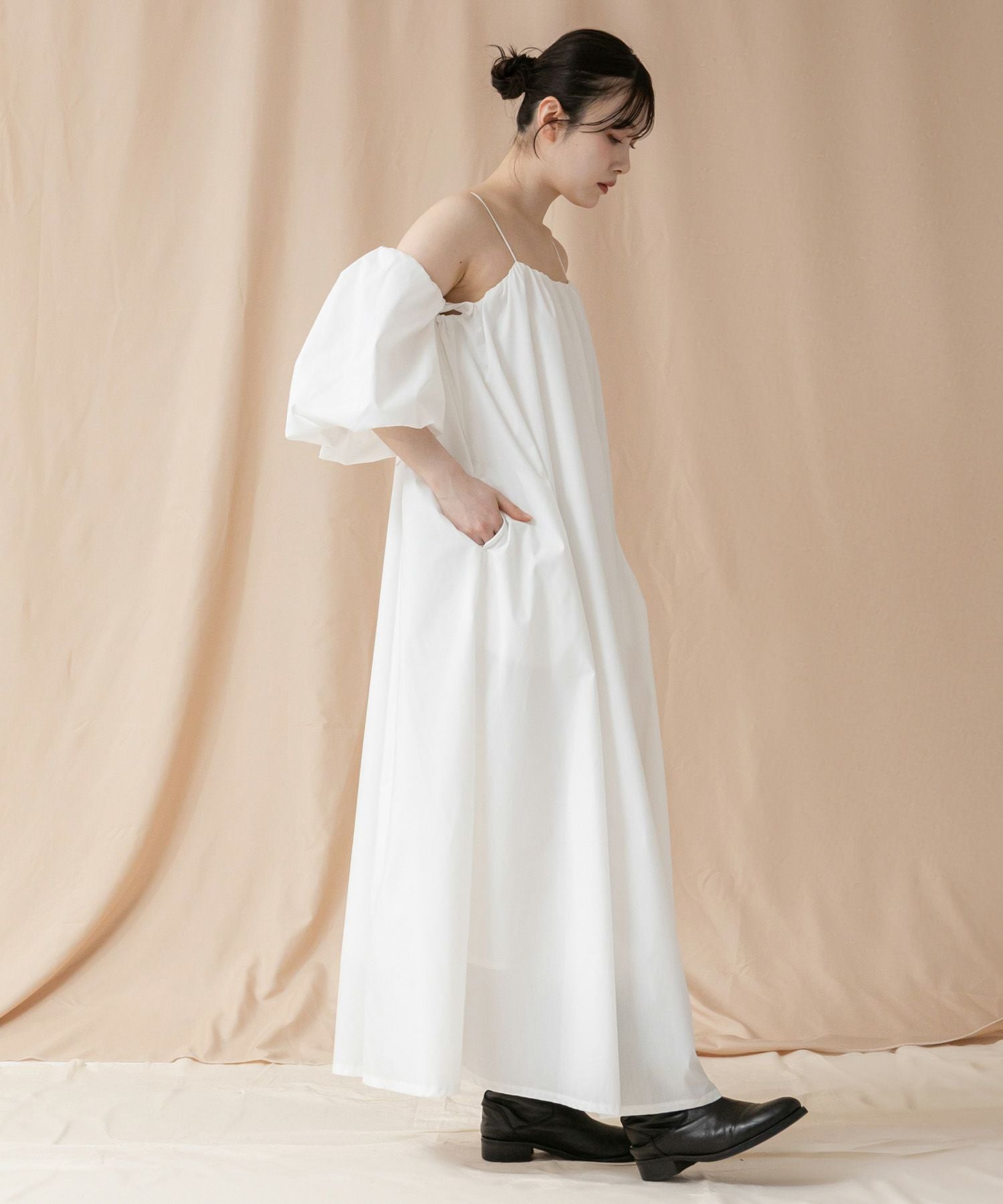 Hideka Original】3Way Off Shoulder Dress | HEILIS