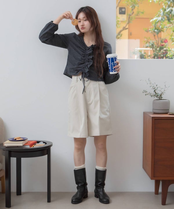 &&model：163cm&&