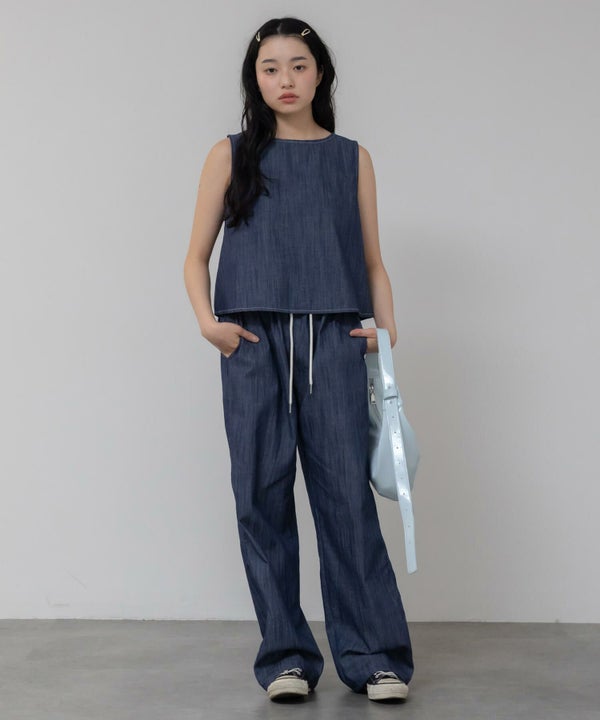 &&model：158cm　blue&&