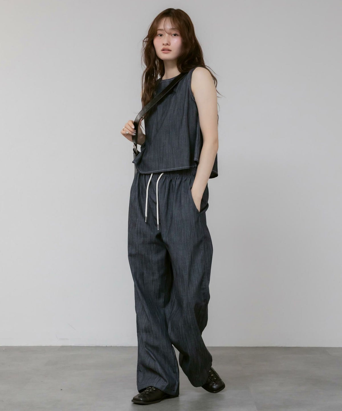 &&model：163cm　black&&