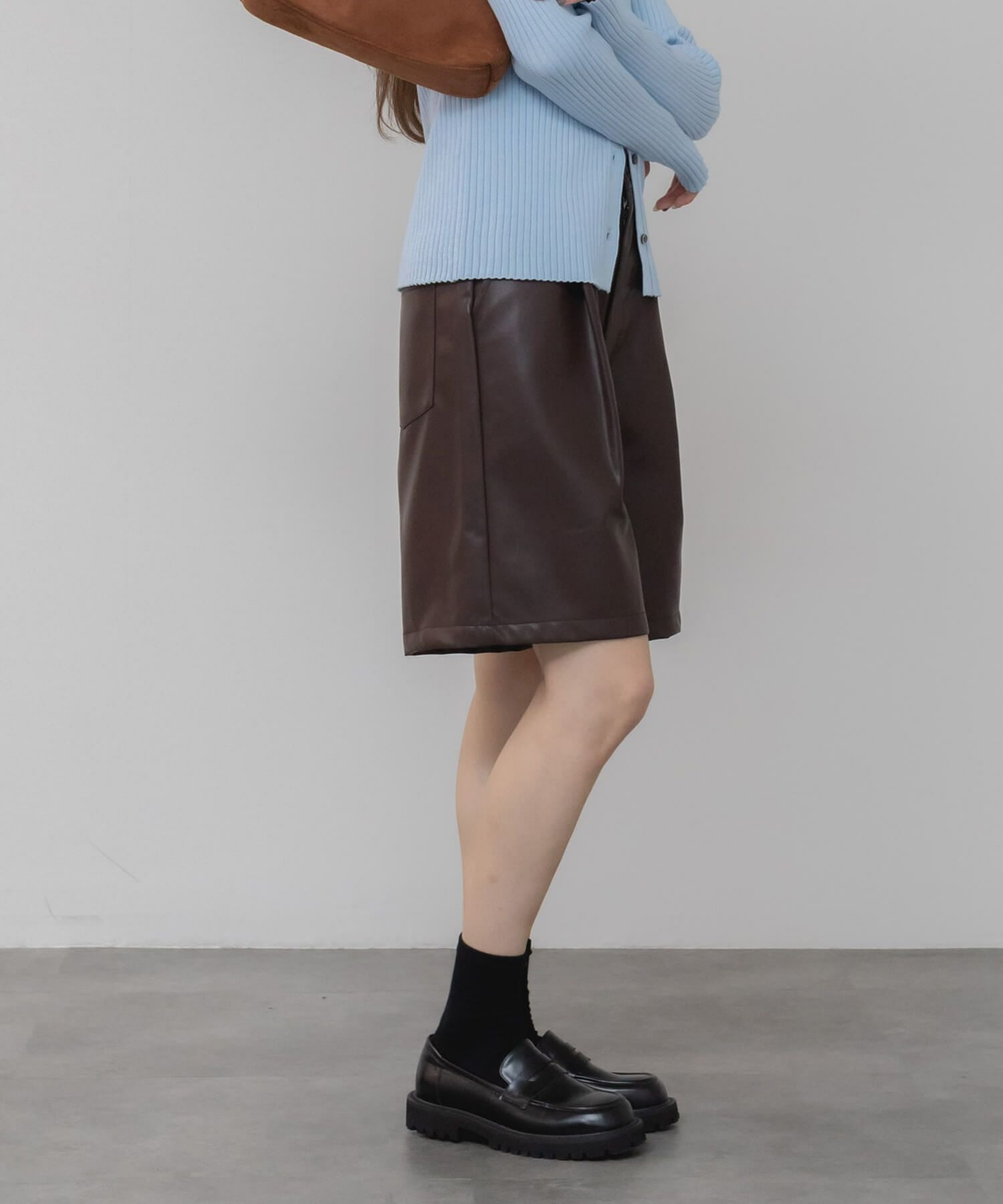 Faux Leather Shorts | HEILIS