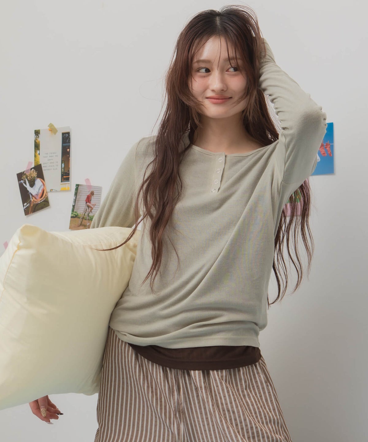 &&model：163cm&&