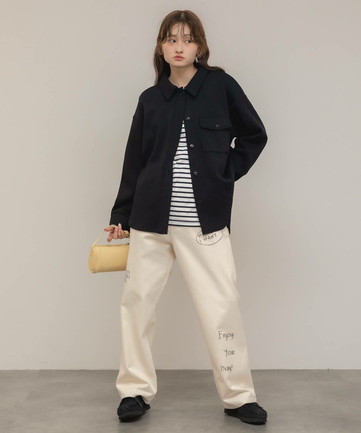 &&model：モデル身長:163cm 着用サイズ:M&&