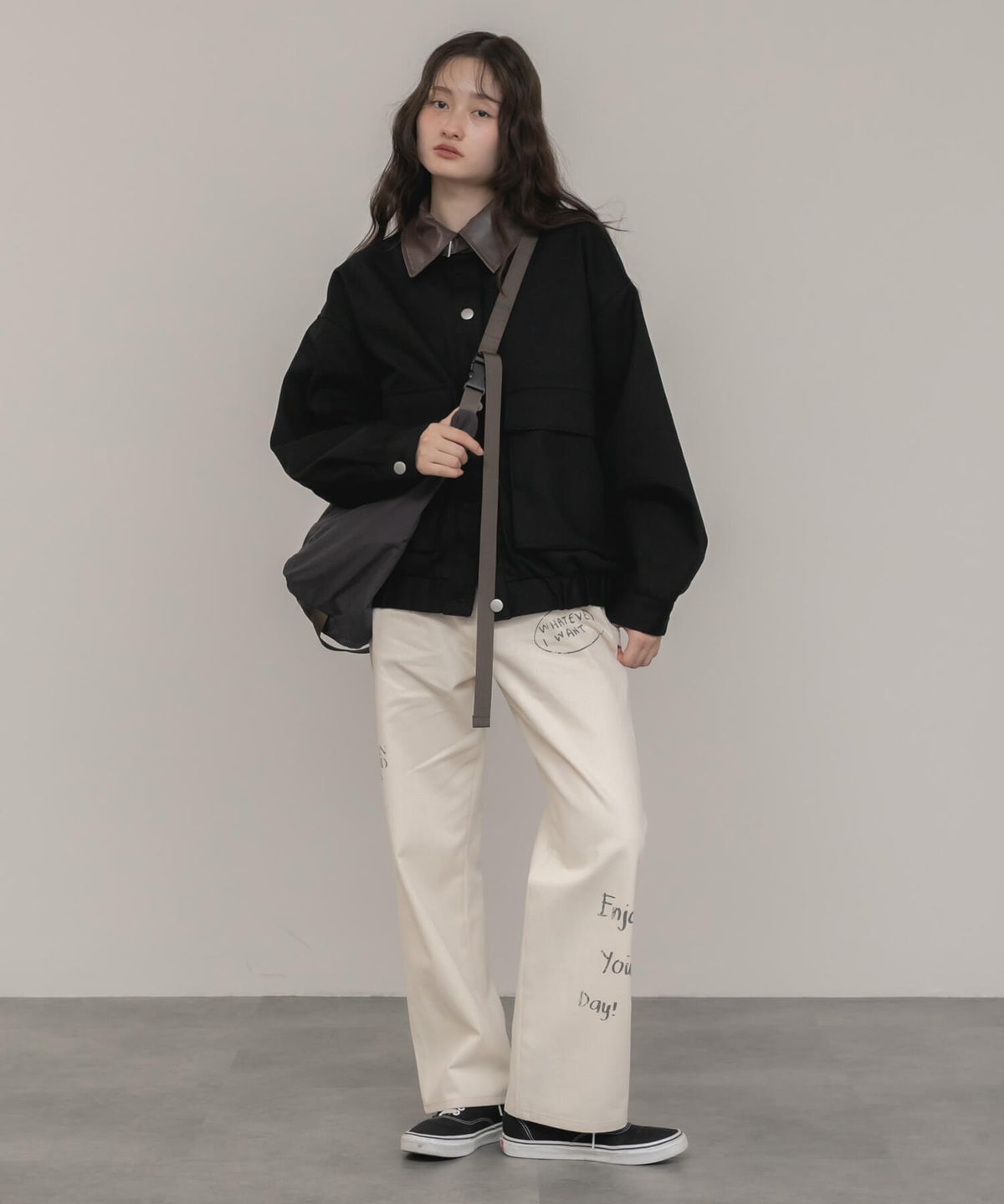&&model：モデル身長:163cm 着用サイズ:M&&
