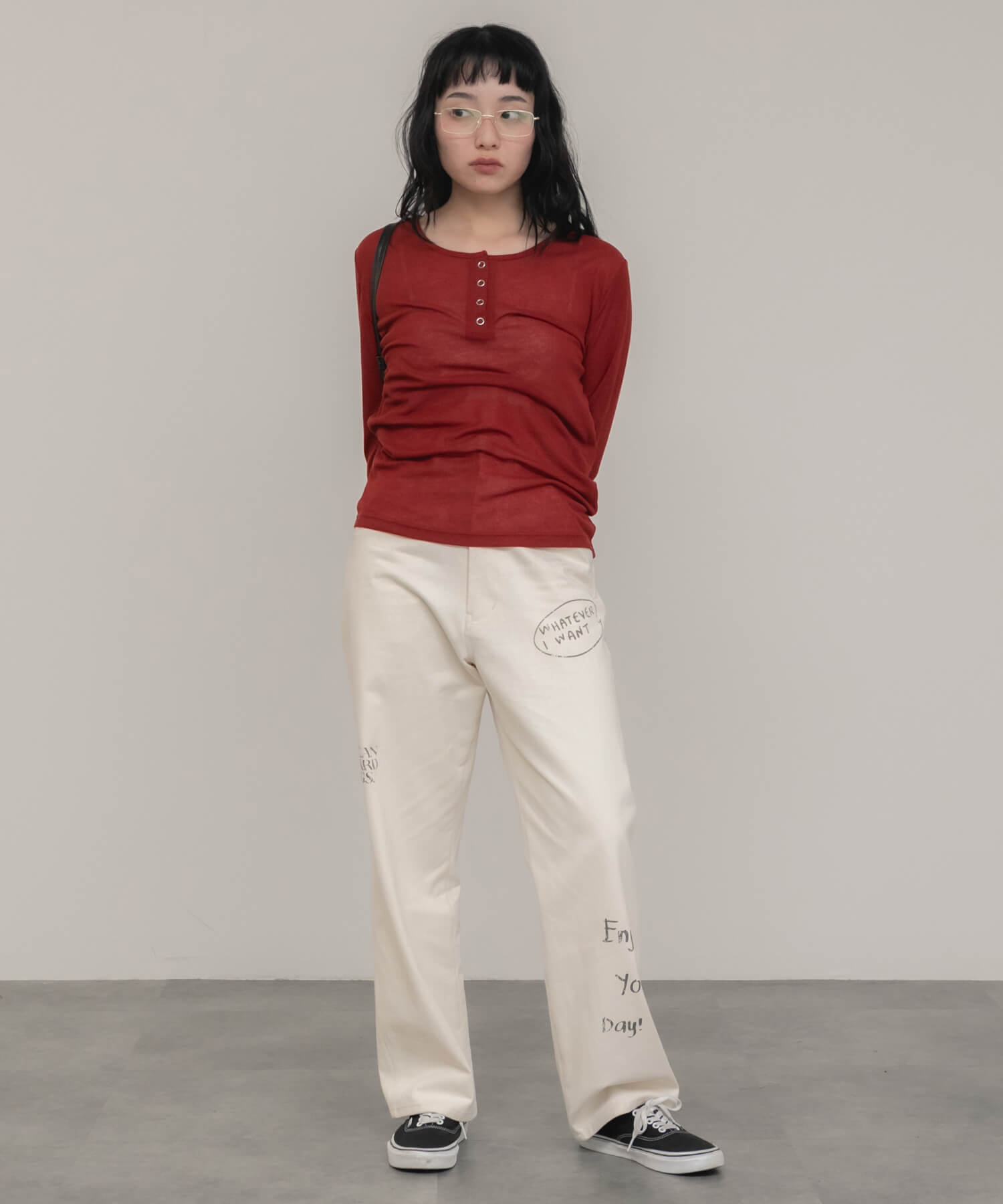 hideka original】Printed painter pants | HEILIS