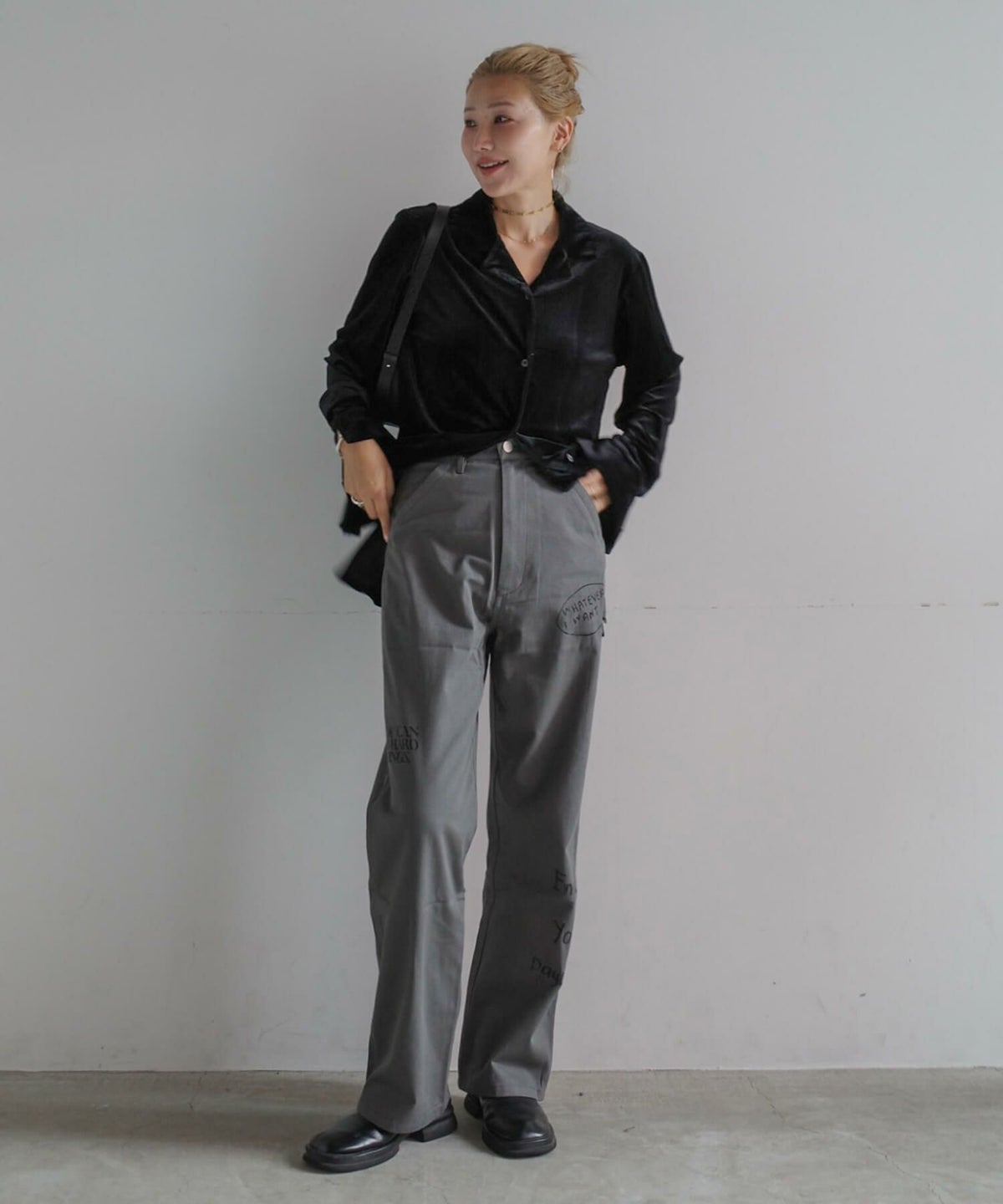 &&model：モデル身長:163cm 着用サイズ:M&&