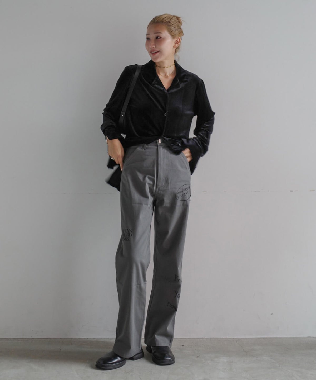 &&model：モデル身長:163cm 着用サイズ:M&&