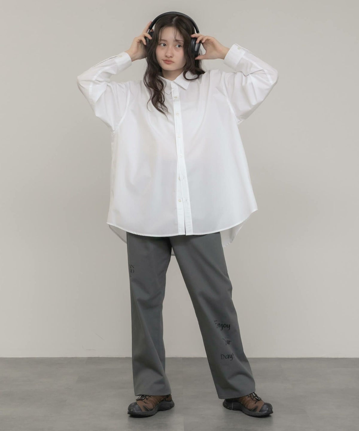 &&model：モデル身長:163cm 着用サイズ:M&&