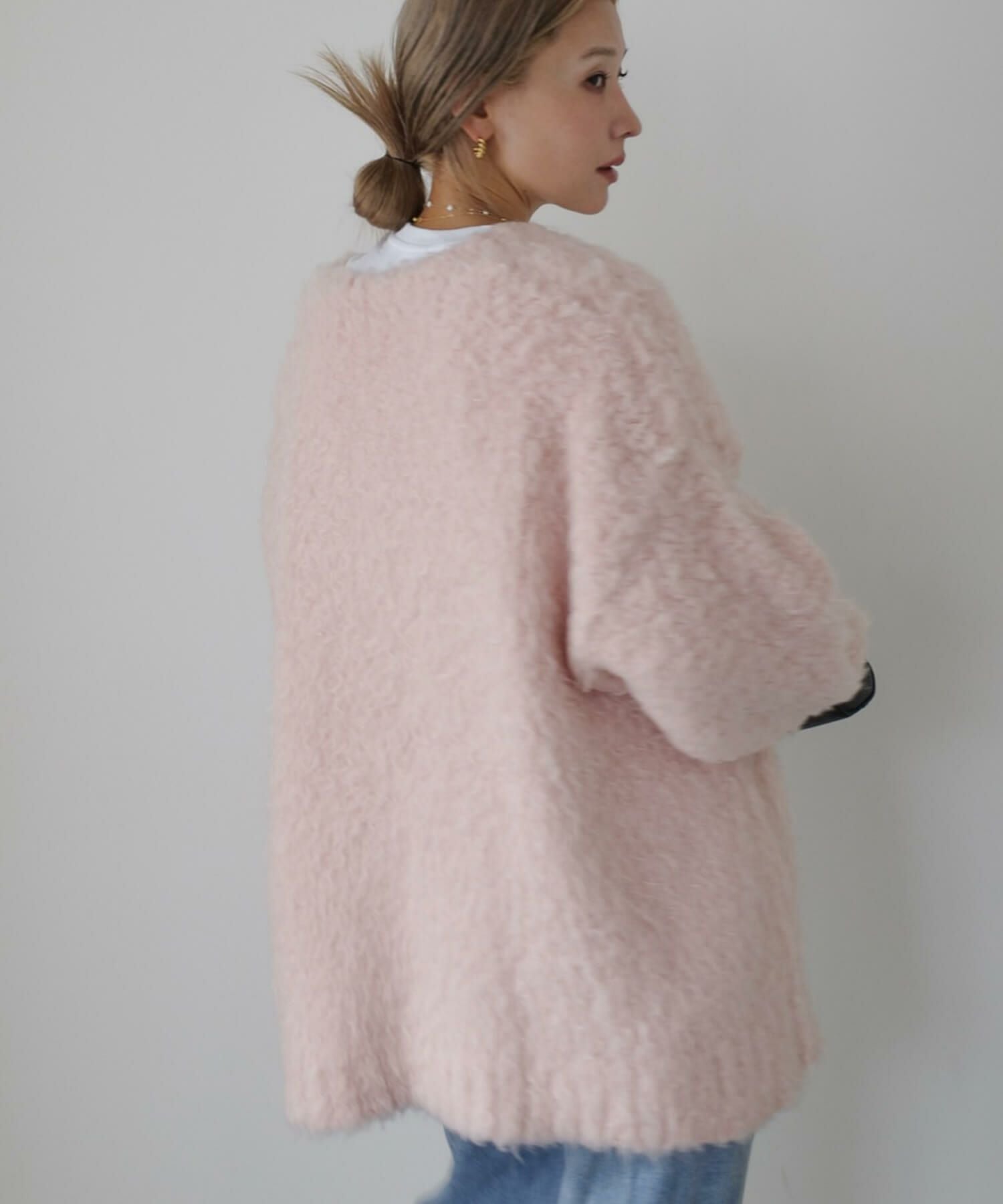 hideka select】Shaggy Loose Cardigan | HEILIS