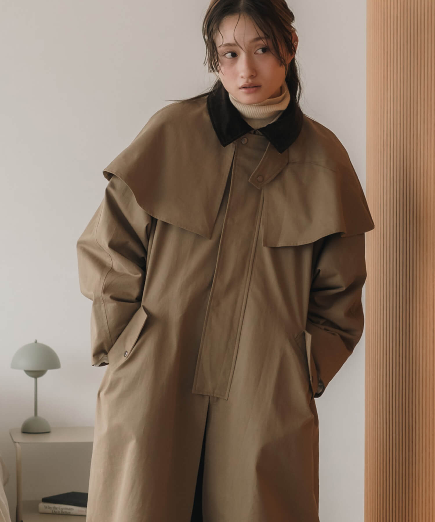 3way Long Cape Coat | HEILIS