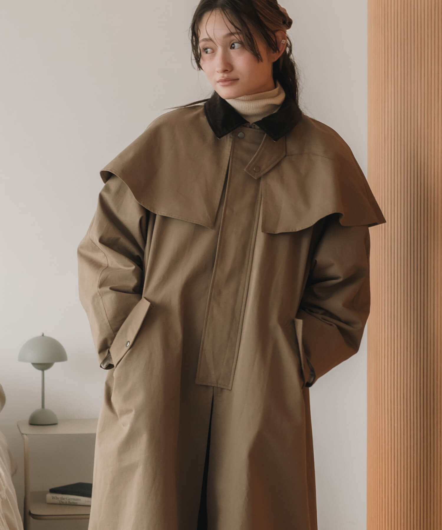 3way Long Cape Coat | HEILIS