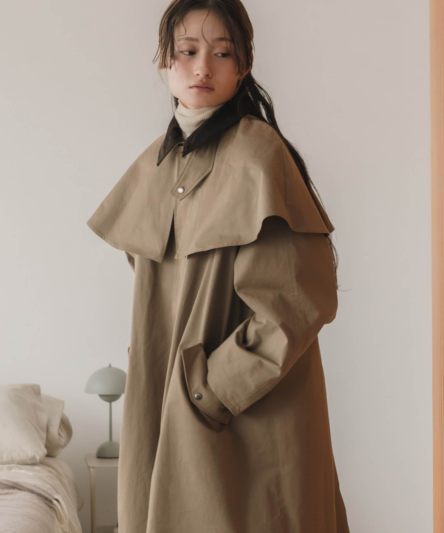 3way Long Cape Coat | HEILIS