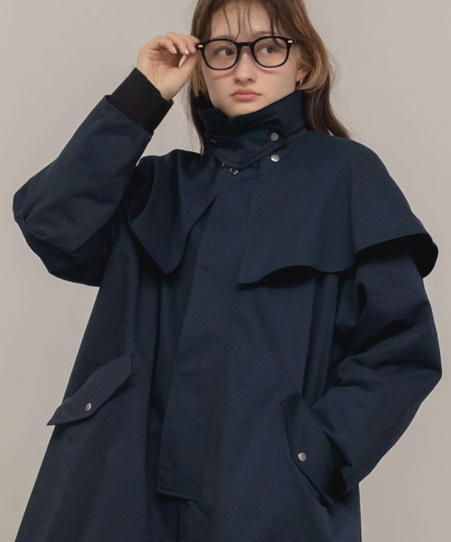 3way Long Cape Coat | HEILIS