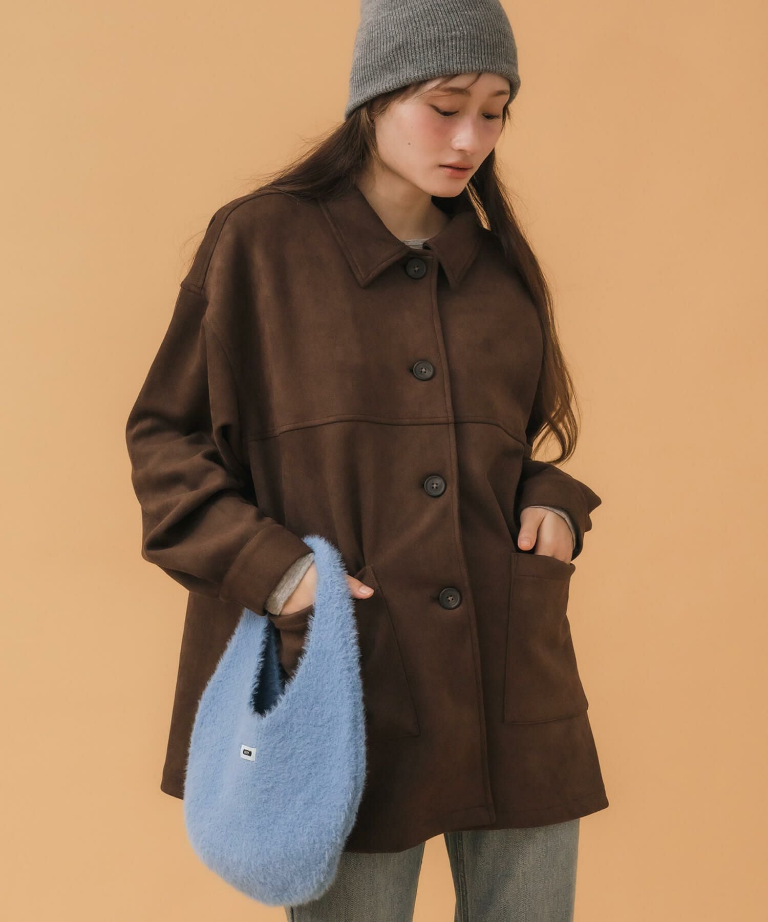 Suede Touch Coverall JK | HEILIS