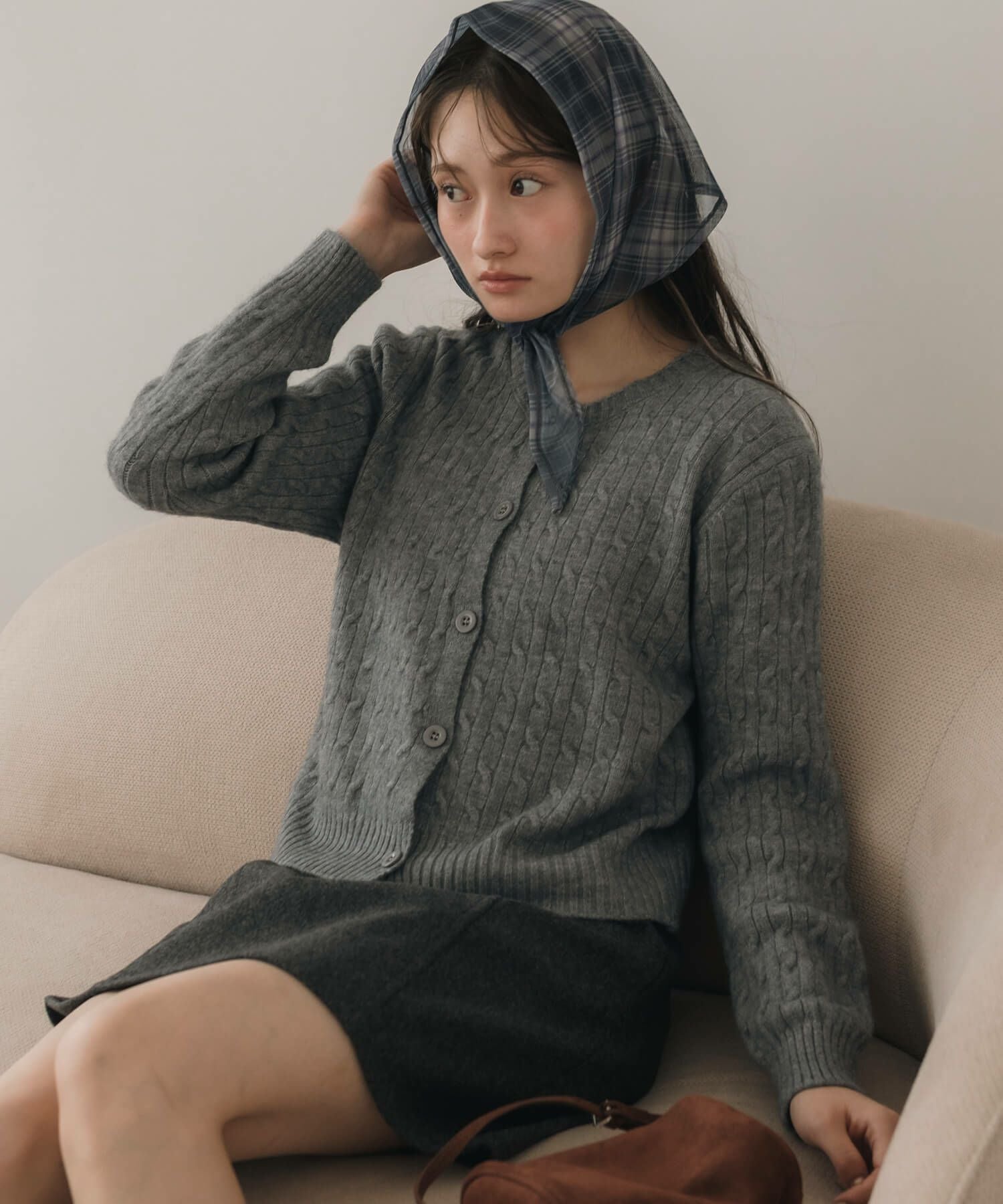 pois compact rib cardigan リブカーディガン Compact Rib Knit Cardigan | HEILIS