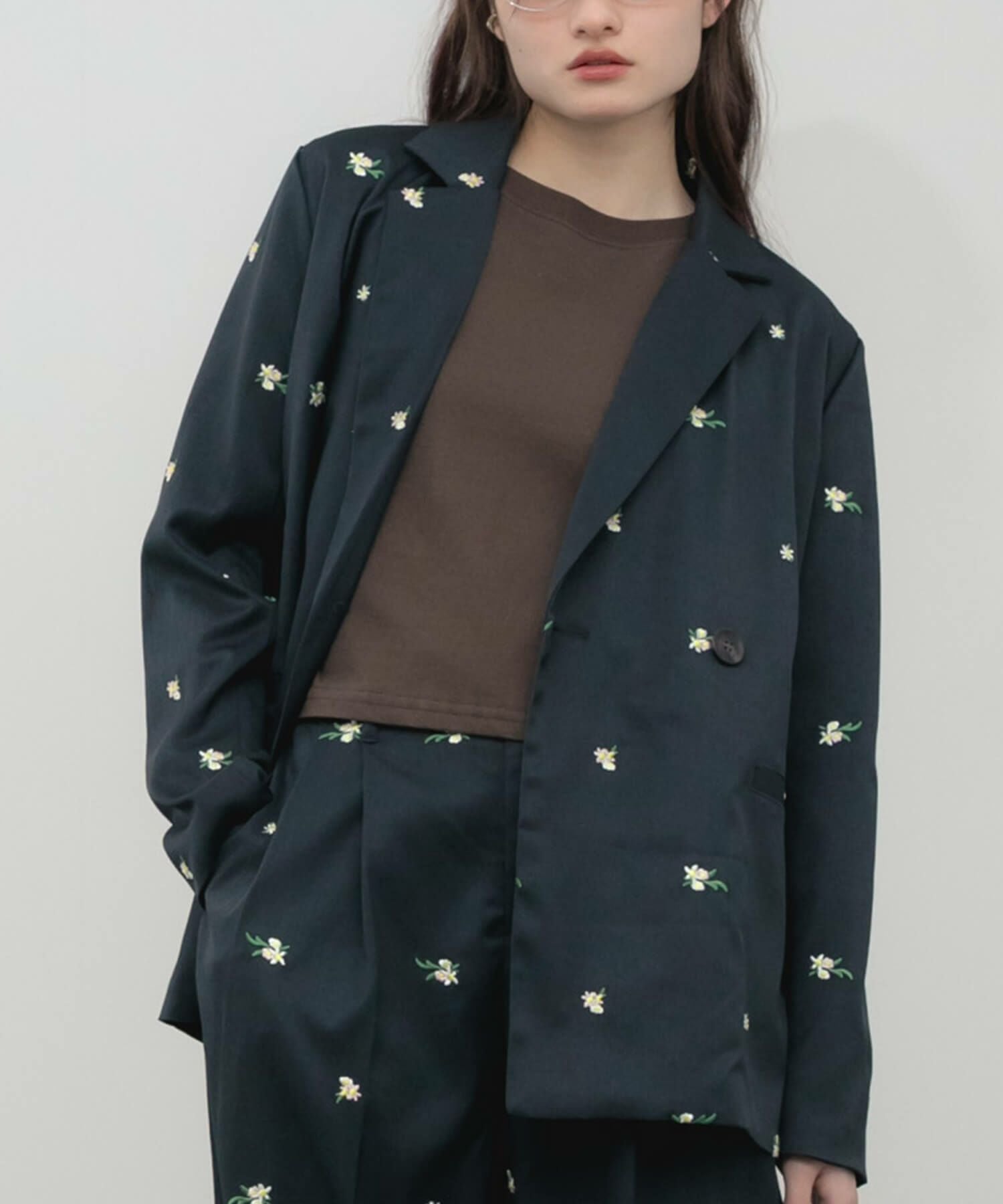 Flower Embroidery Jacket | HEILIS