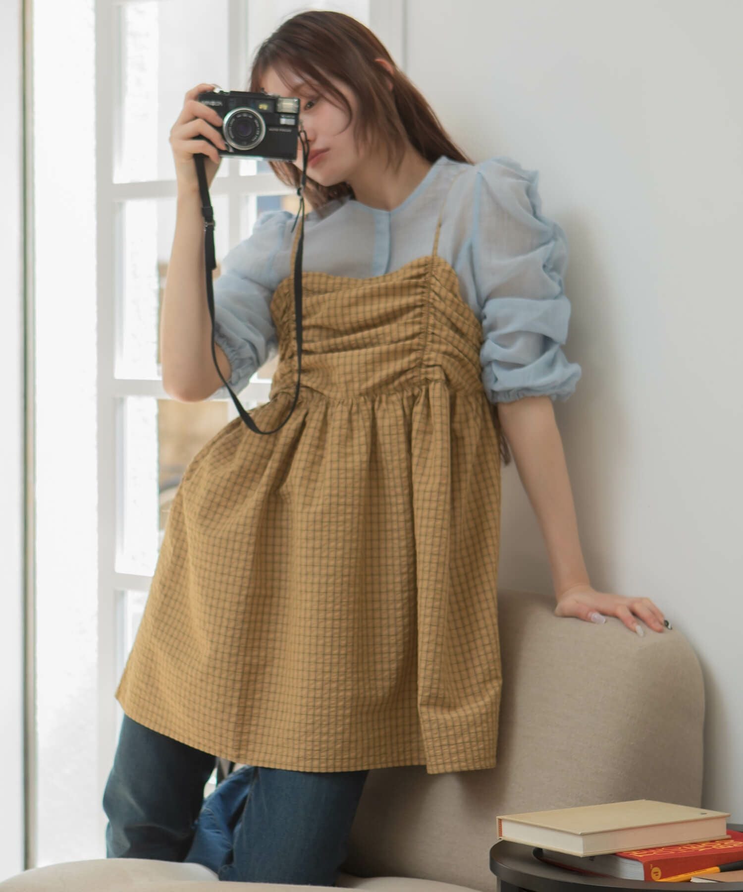 Check Long Dress | HEILIS