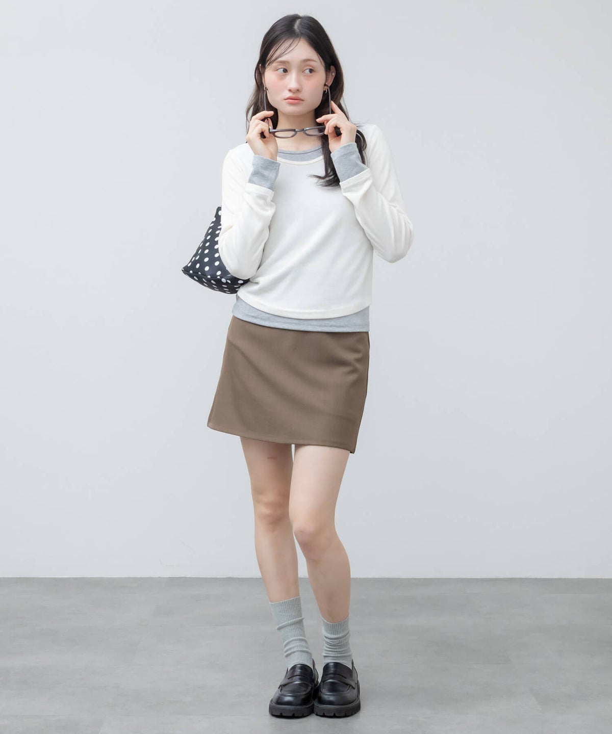 &&model：163cm&&