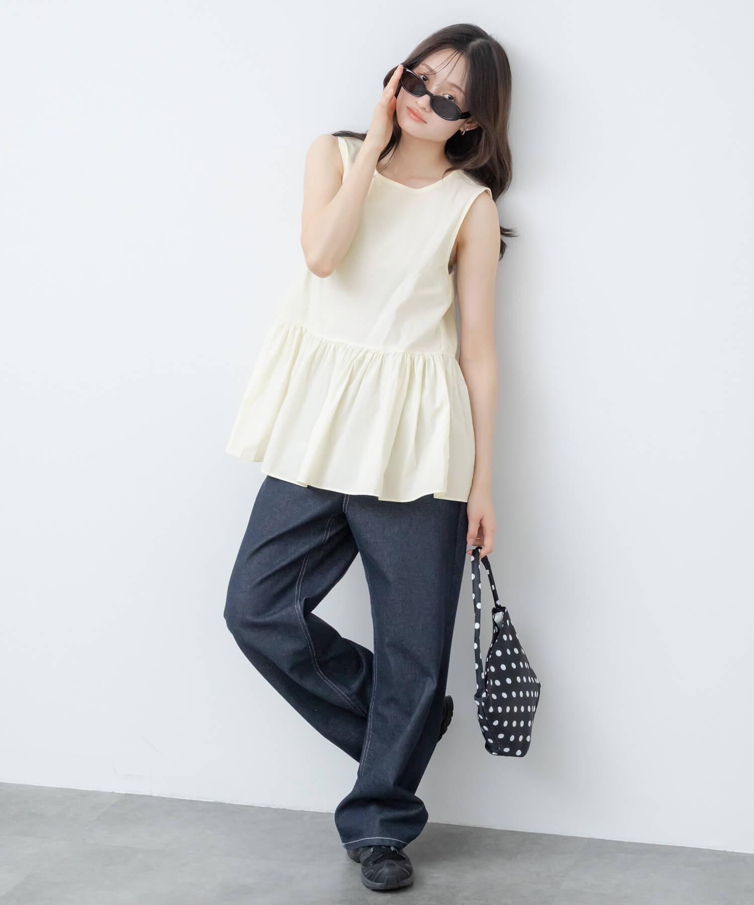 Sleeveless Peplum Blouse | HEILIS