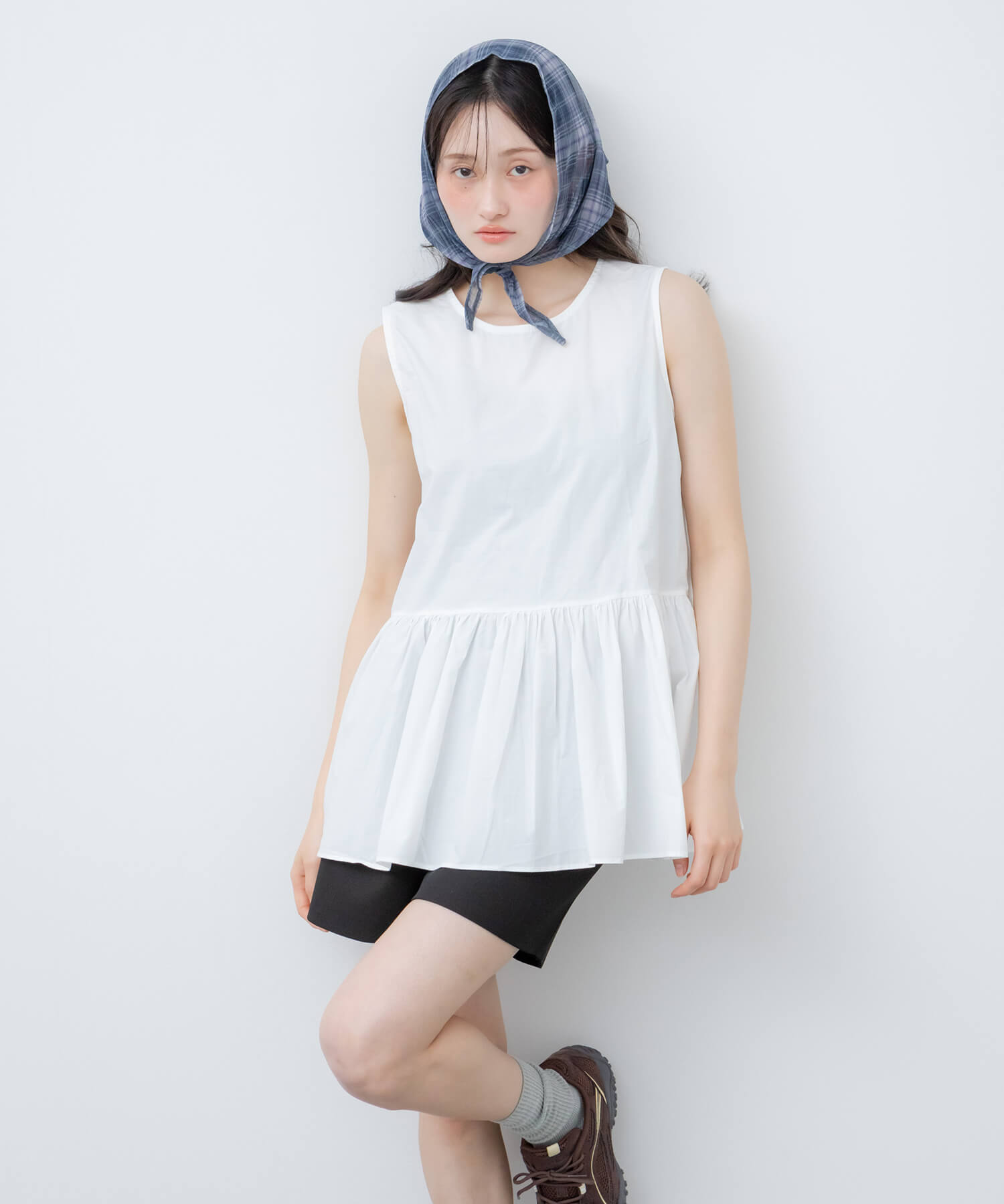 Sleeveless Peplum Blouse | HEILIS
