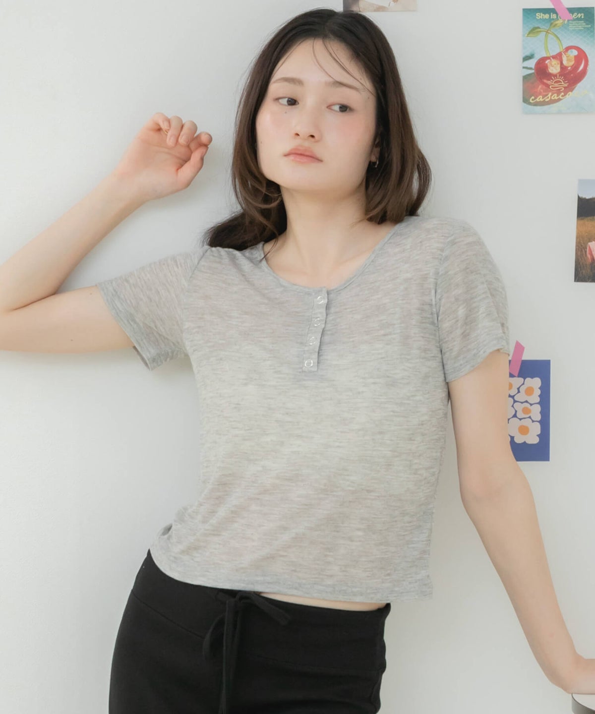 &&model：163cm&&