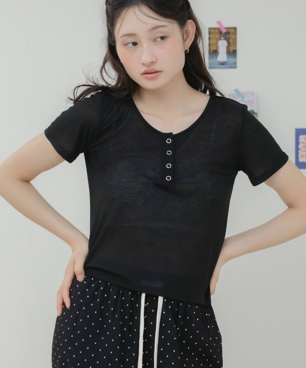 &&model：163cm&&