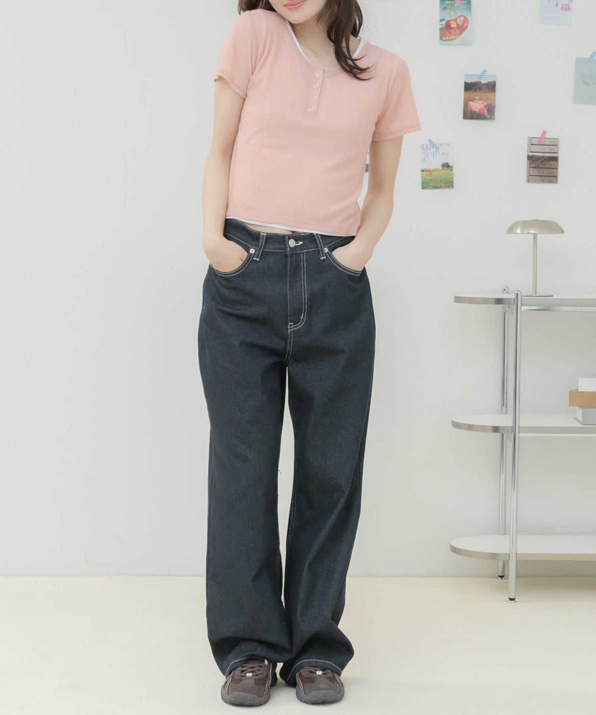 &&model：163cm&&