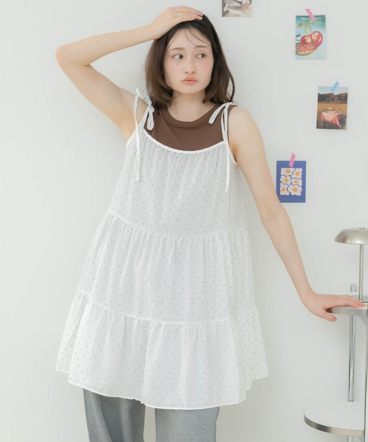 &&model：163cm&&