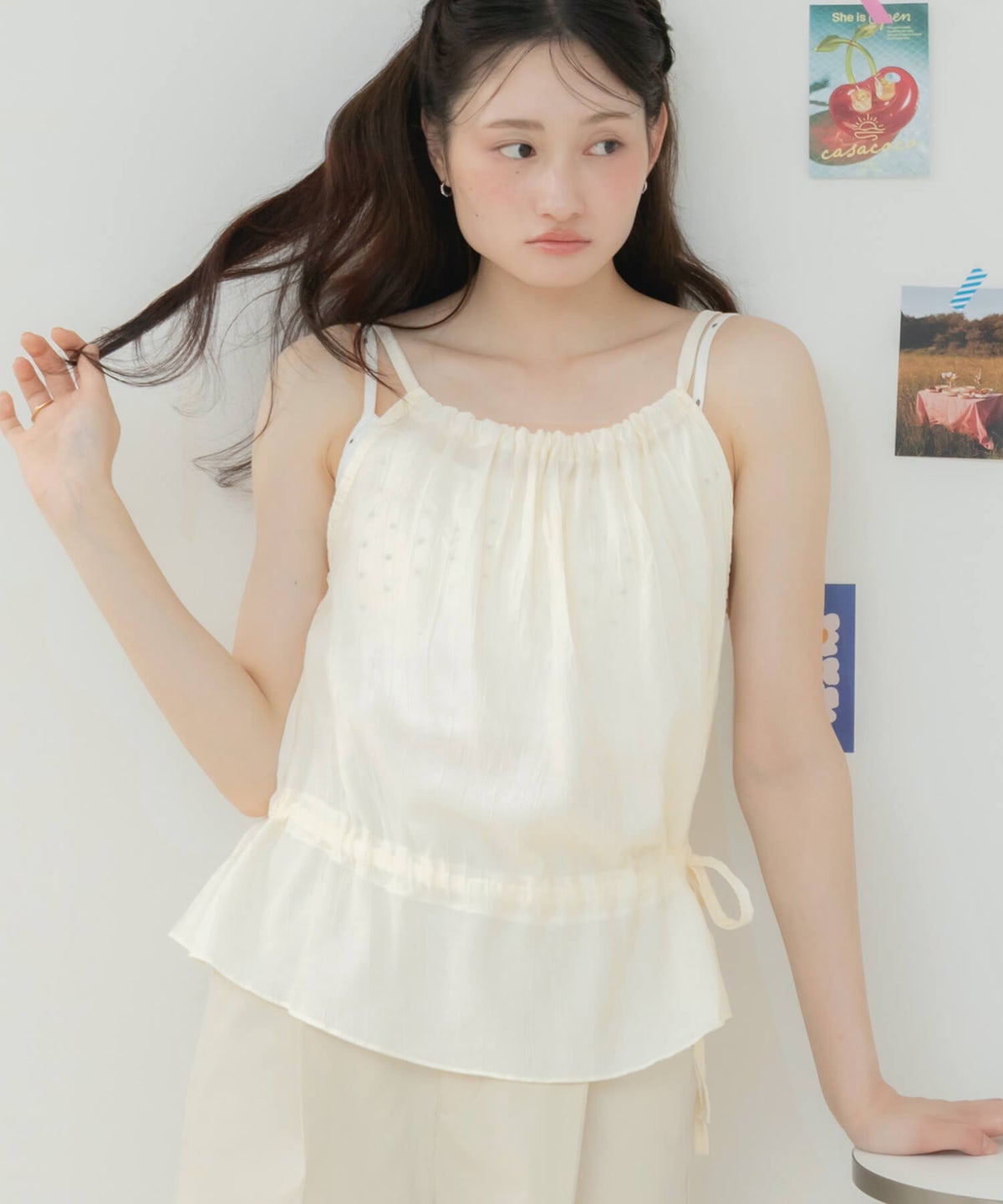 &&model：163cm&&