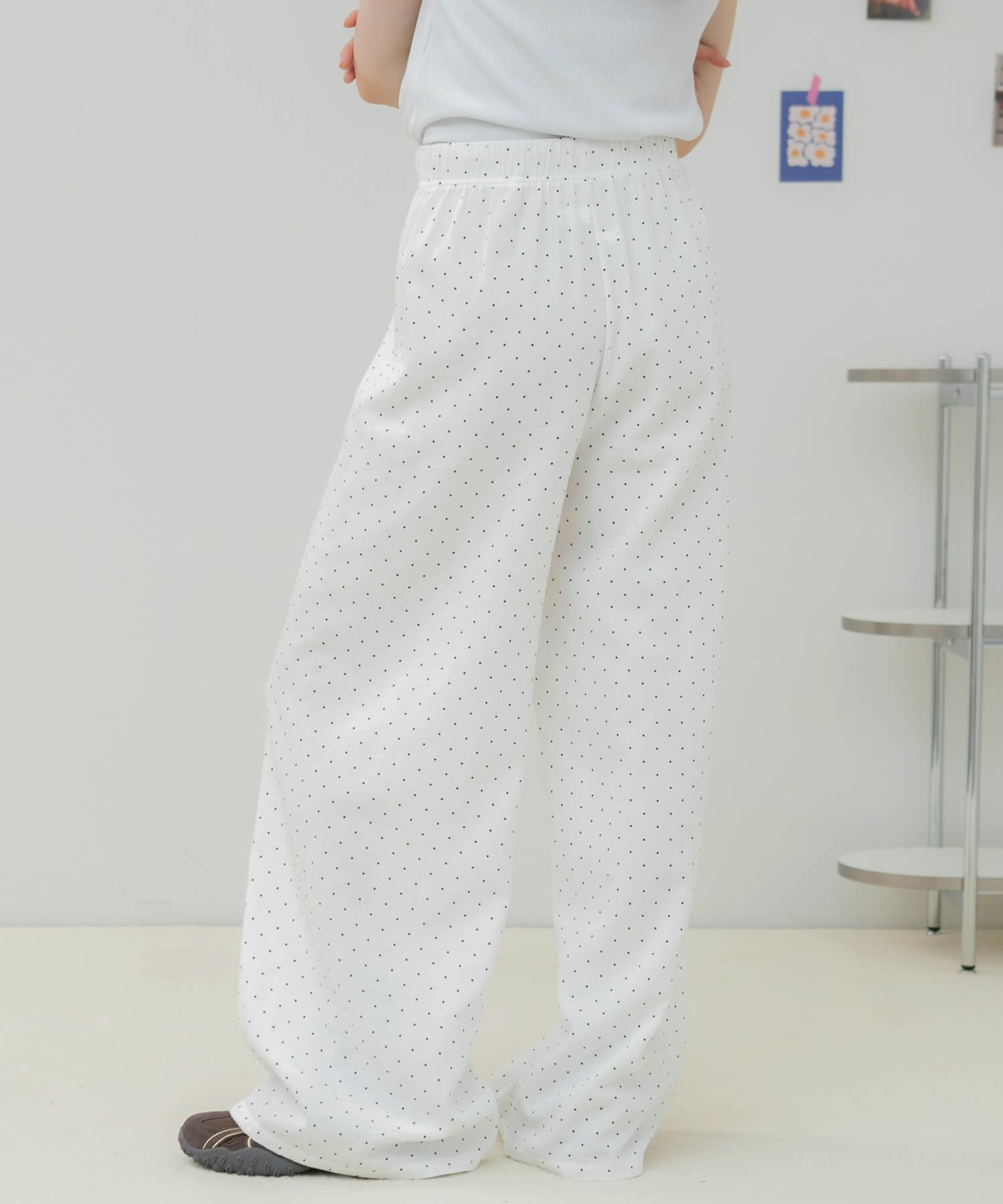 Polka Dot Wide Pants | HEILIS