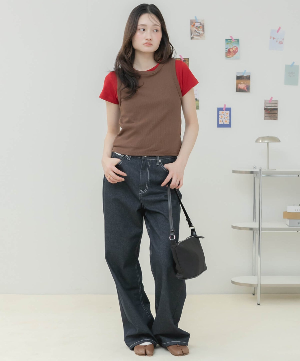 &&model：163cm&&