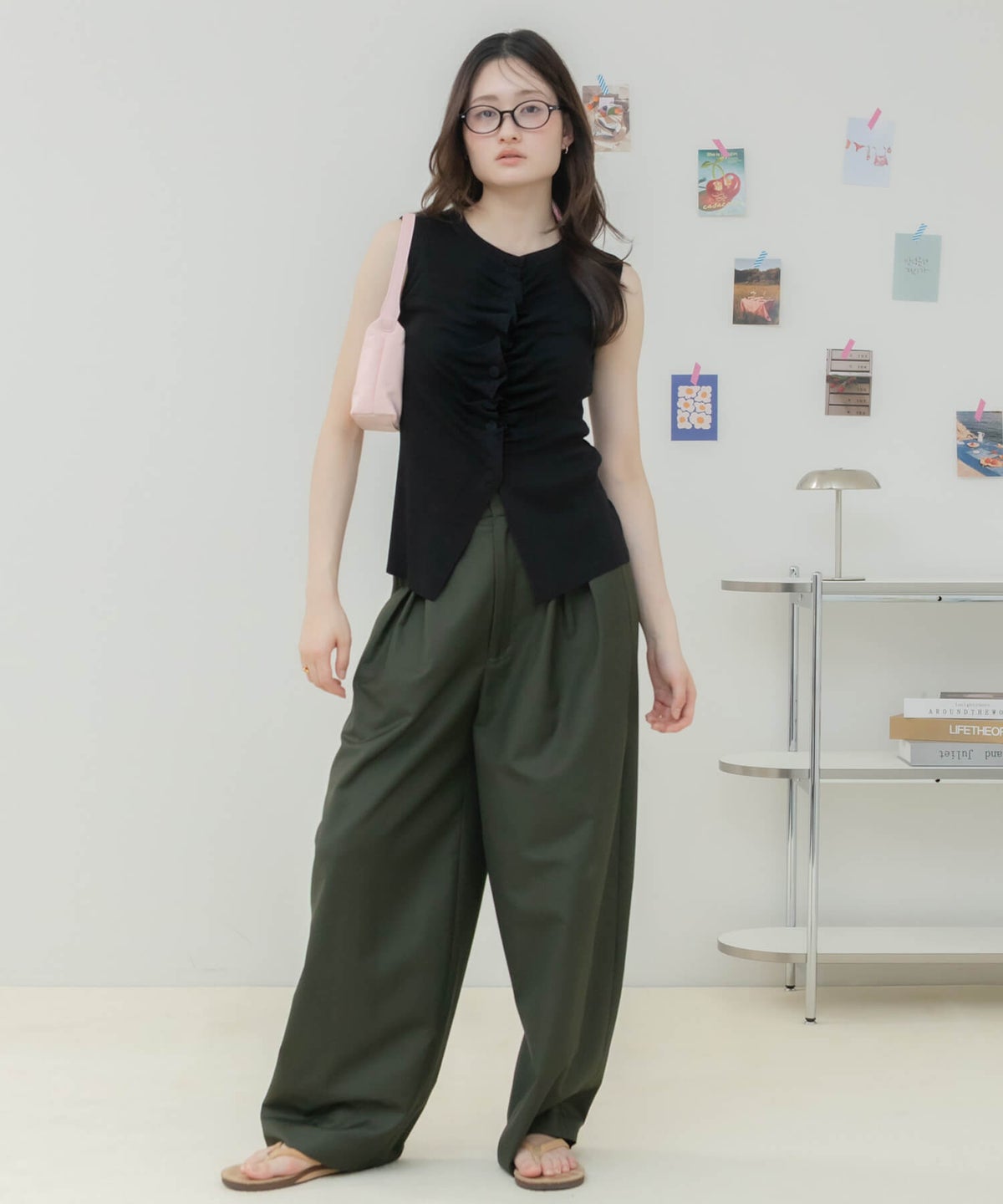&&model：163cm&&