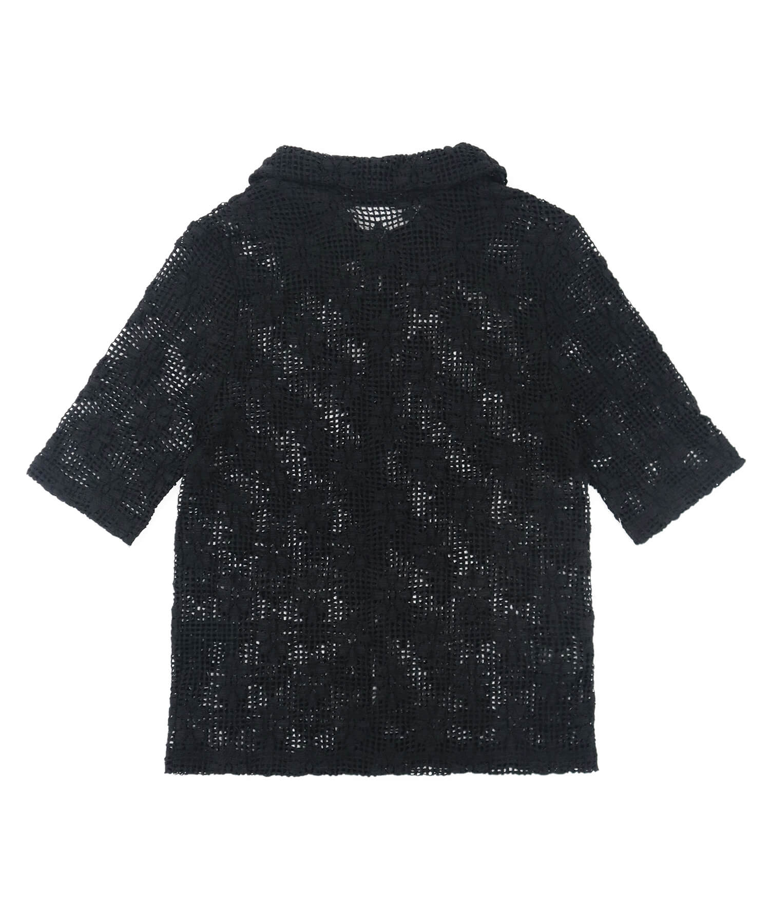 Flower Polo Knit Tops | HEILIS