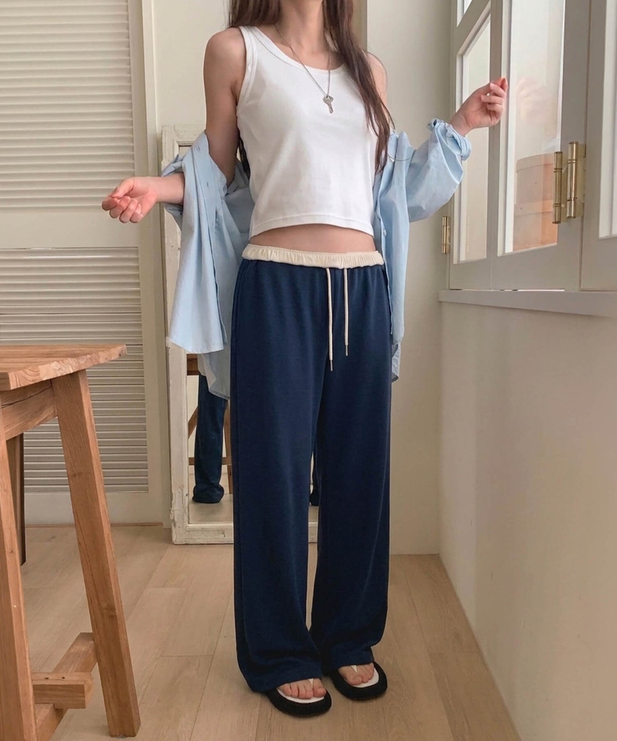 &&model：163cm&&