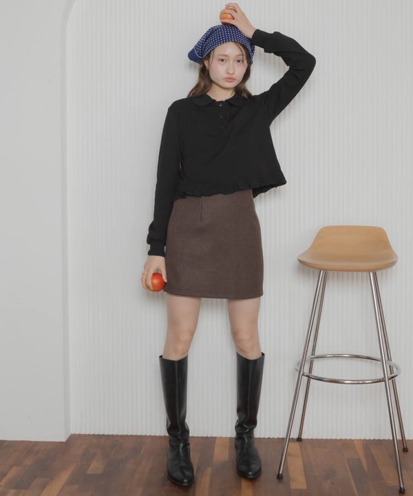 &&model：163cm&&