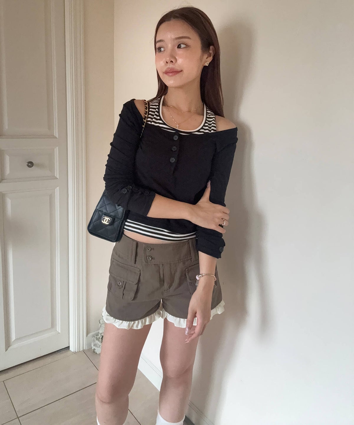 &&model：159cm&&